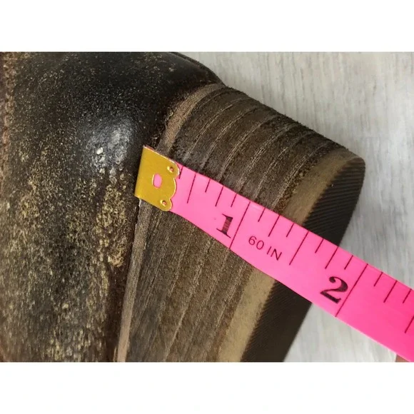 Diba True Flying Solo Women's Brown Leather 6.5 Studded Ankle Western Pull On - Picture 11 of 11